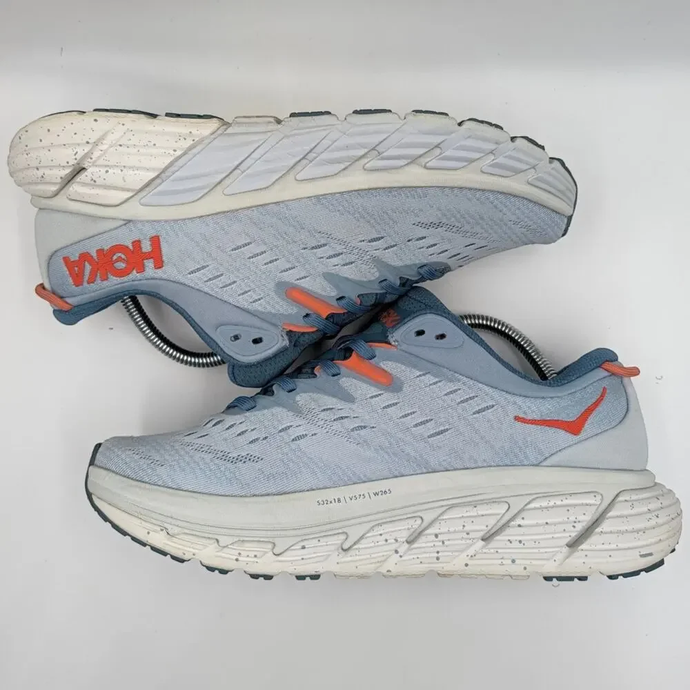 Hoka One One Gaviota 4 Blue Fog Plein Air Womens 9.5B UK 8 Running Shoes